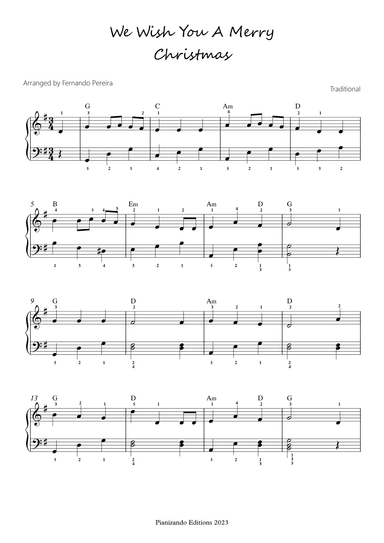 We Wish You A Merry Christmas (arr. Fernando Pereira)