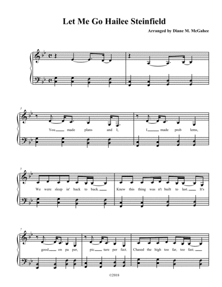 Let Me Go (arr. Diane M. McGahee)