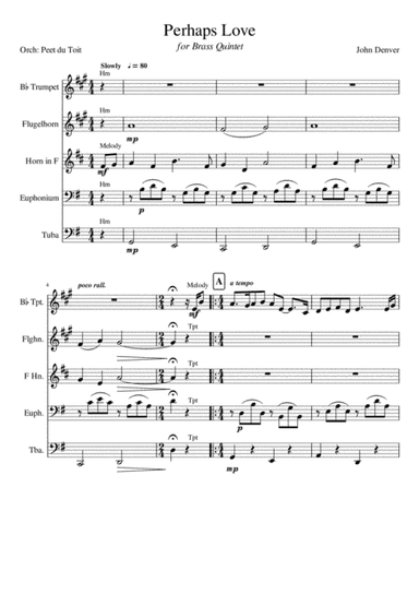 Perhaps Love (arr. Peet du Toit)
