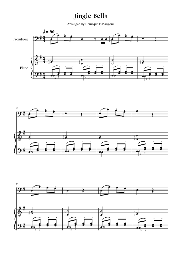 Jingle Bells (arr. Henrique F Mangoni)
