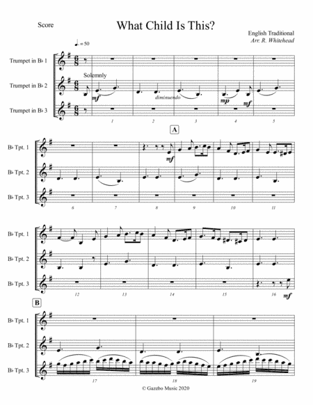 What Child Is This (arr. Robert Whitehead)