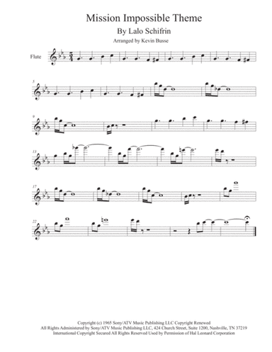 Mission: Impossible Theme  from the Paramount Television Series MISSION: IMPOSSIBLE (arr. Kevin Busse)