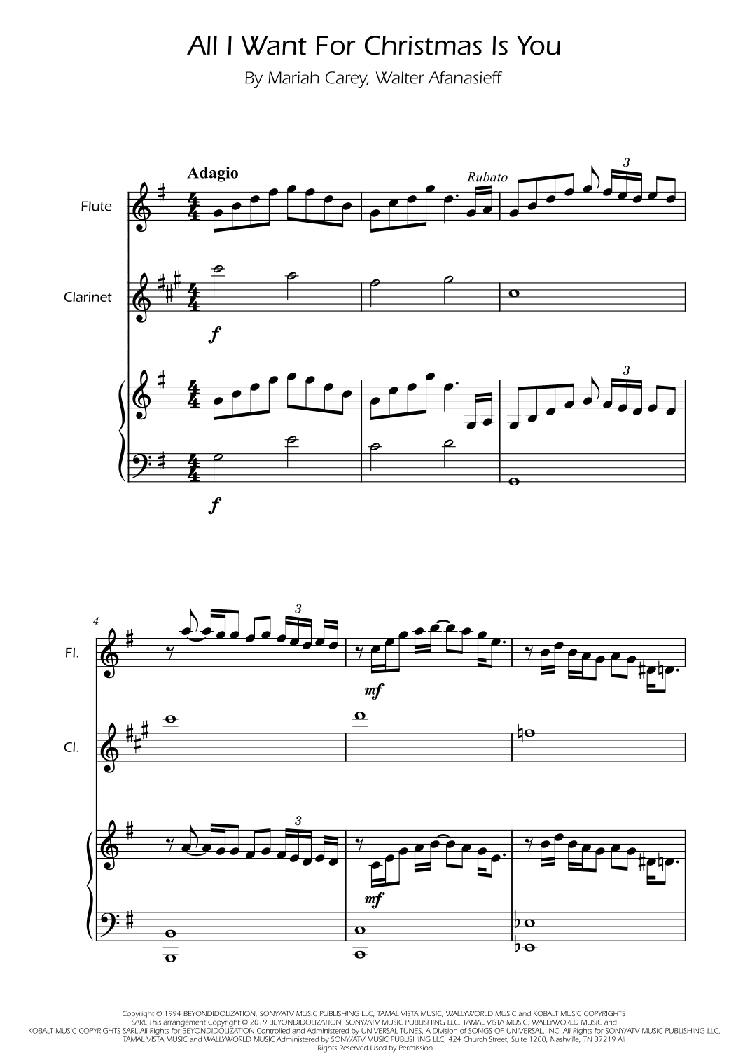 All I Want For Christmas Is You (arr. Ygor Nunes)