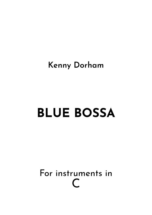 True Blue Bossa (arr. Jireh J.)