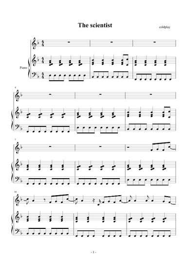 The Scientist (arr. Coldplay)