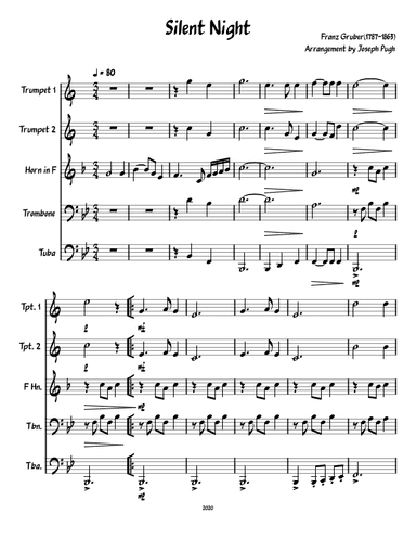 Silent Night (Brass Quintet) (arr. Joseph Pugh)
