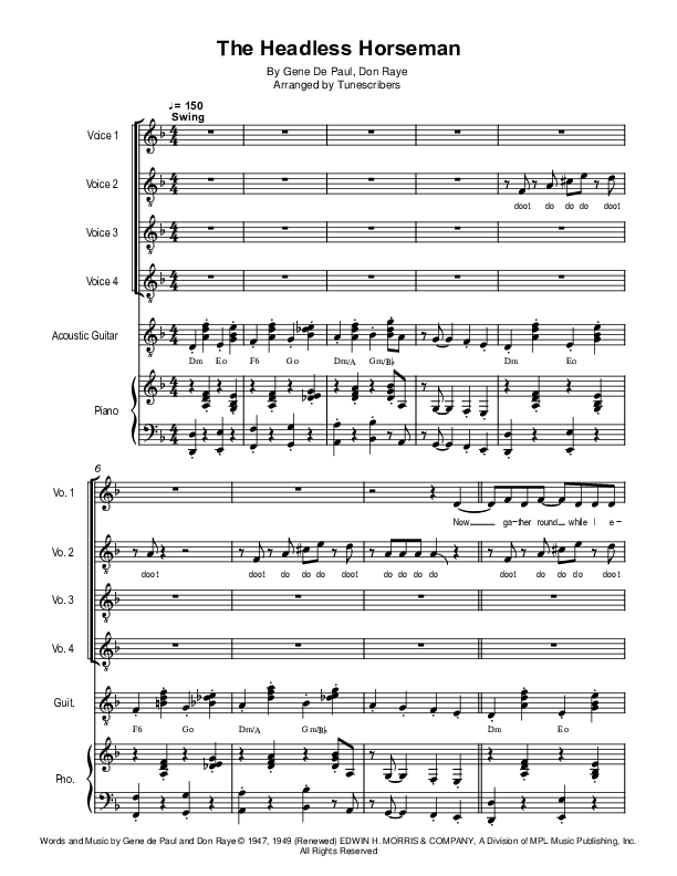 The Headless Horseman (arr. Tunescribers)