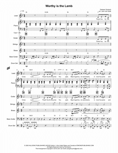 Worthy Is The Lamb (arr. John van Gulik)