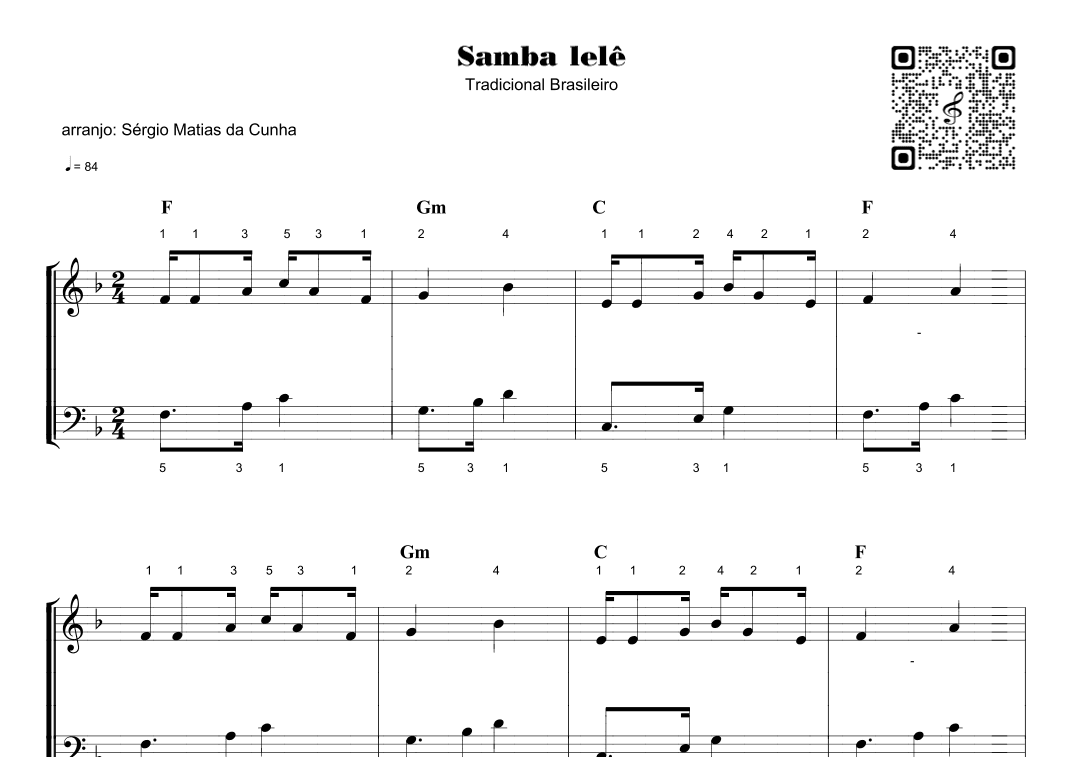 Samba lelê (arr. Sérgio Matias da Cunha)