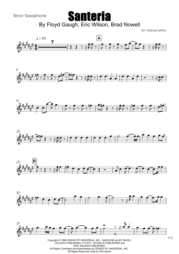 Santeria (arr. Edmarcelino)