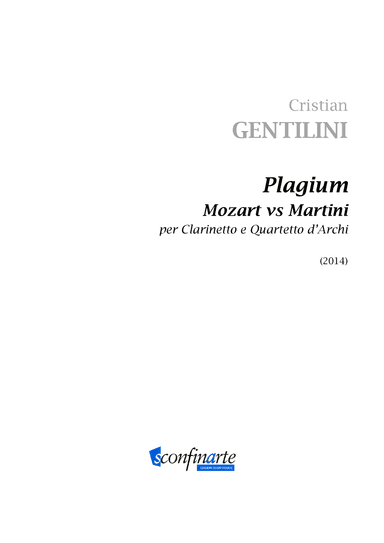 Cristian Gentilini: PLAGIUM (ES 844) - Score Only