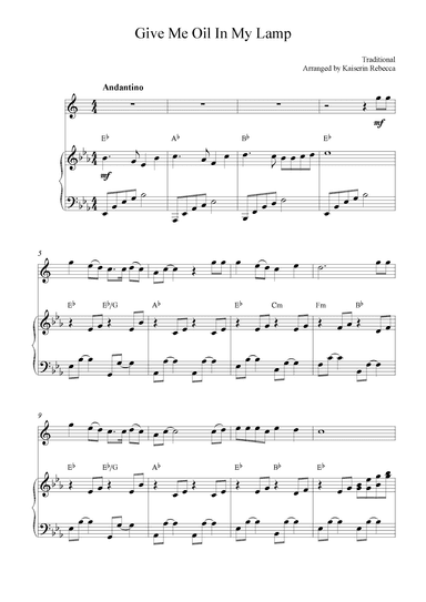 Give Me Oil in My Lamp (arr. Kaiserin Rebecca)