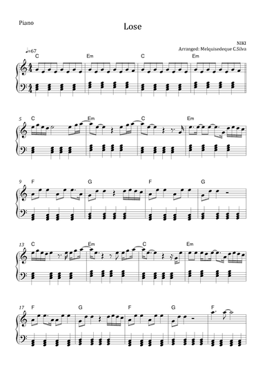 Lose (arr. Melquisedeque Carvalho Silva)