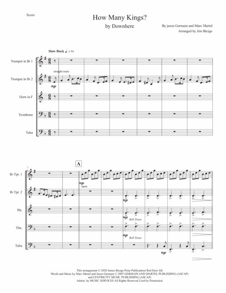 How Many Kings (arr. Jim Bicigo)
