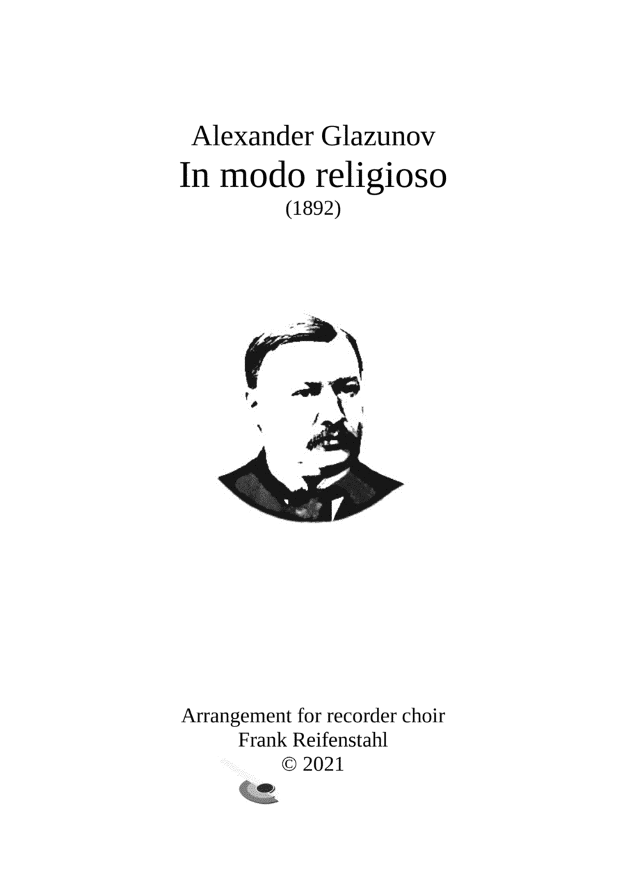 Alexander Glazunov - In modo religioso (arr. Frank Reifenstahl)