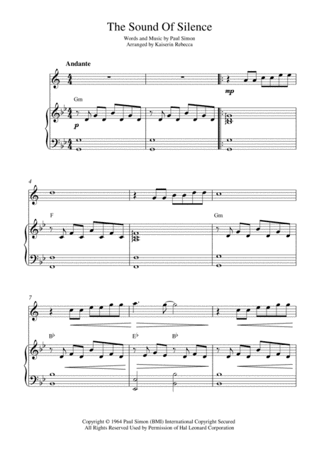 The Sound Of Silence (arr. Kaiserin Rebecca)