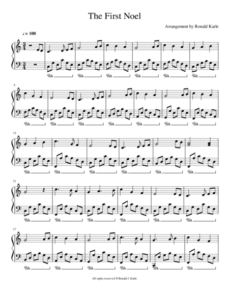 The First Noel (arr. Ronald J. Karle)