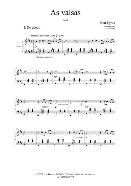 As valsas Opus 2