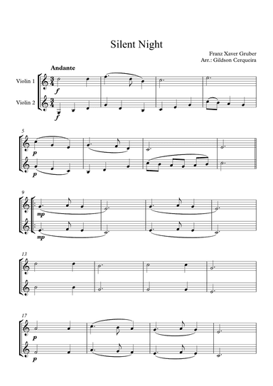 Silent Night (arr. Gildson Cerqueira)
