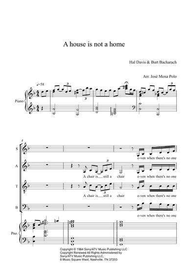 A House Is Not A Home (arr. Jose Mena Polo)