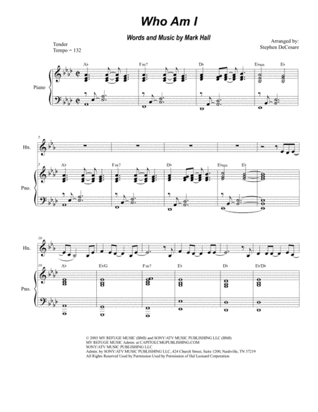 Who Am I (arr. Stephen DeCesare)