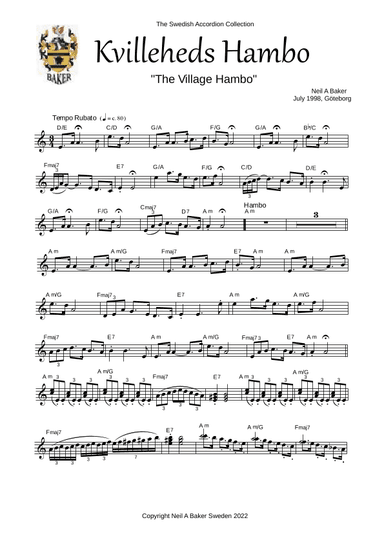The Village Hambo (Lead Sheet)