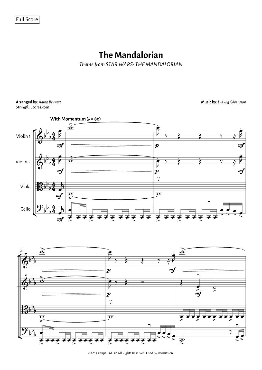 The Mandalorian (arr. Aaron Bennett)
