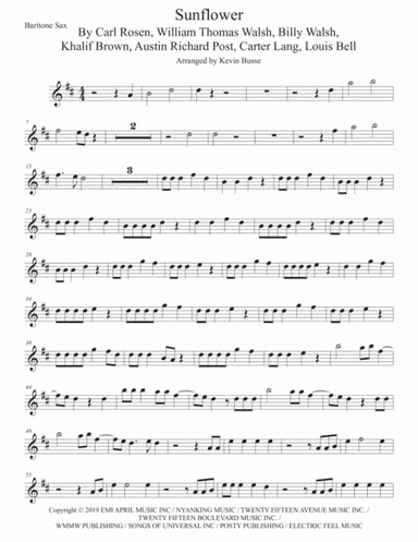 Sunflower (arr. Kevin Busse)