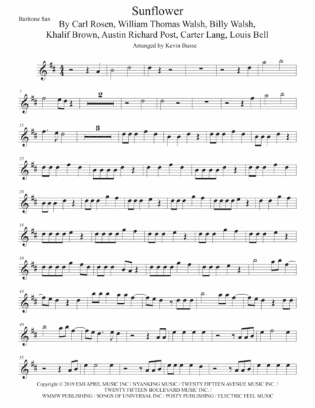 Sunflower (arr. Kevin Busse)