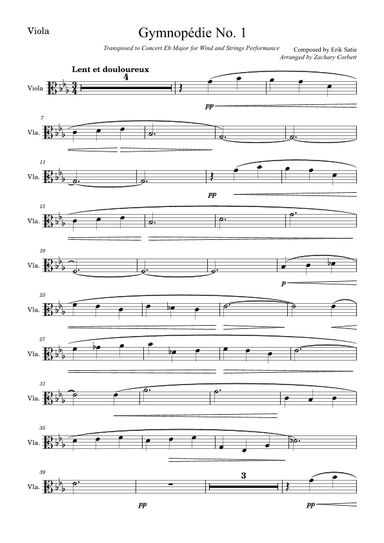 Gymnopédie No. 1 (arr. Zachary Corbett)