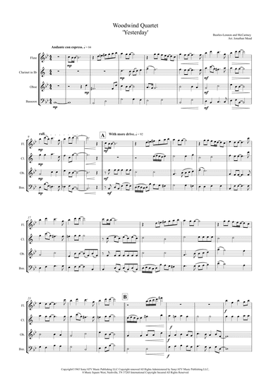 Yesterday (arr. Jonathan Mead)