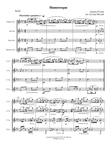 Humoreske (arr. Gary Bricault)