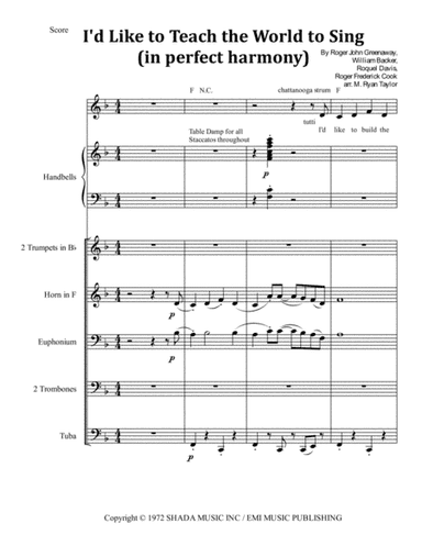 I'd Like To Teach The World To Sing (arr. M. Ryan Taylor)