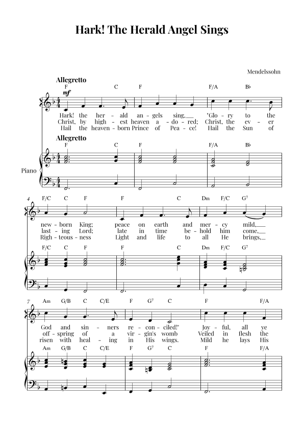 Hark! The Herald Angel Sings (arr. G.D.V.S.L.J)