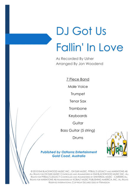 Dj Got Us Fallin' In Love (arr. Jon Woodend)