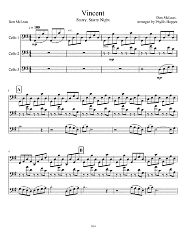 Vincent (Starry Starry Night) (arr. Phyllis Hopper)