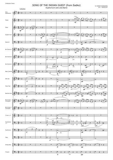 Song of the guest, from opera Sadko (arr. Yves Bouillot)