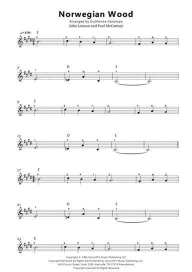 Norwegian Wood (this Bird Has Flown) (arr. Guilherme Veroneze)