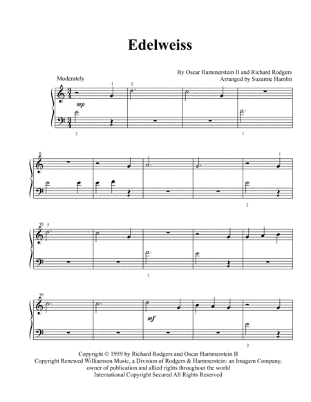 Edelweiss (arr. Suzanne Hamlin)