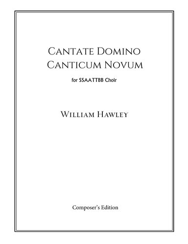 Cantate Domino Canticum Novum