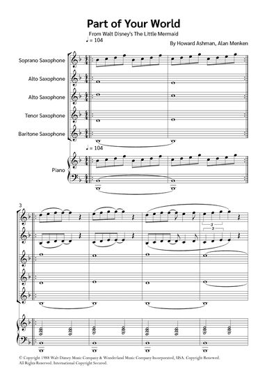 Part Of Your World (reprise) (arr. Jackson Spindler)