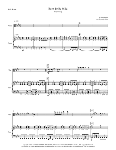 Born To Be Wild (arr. Fernando Britto)