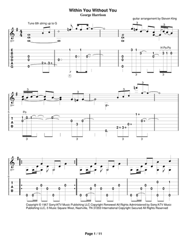 Within You Without You (arr. Steven King)