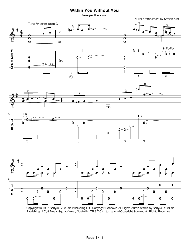 Within You Without You (arr. Steven King)