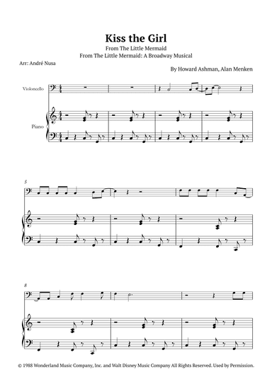 Kiss The Girl (arr. André Nusa)