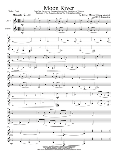 Moon River (arr. P. R. Frederick)
