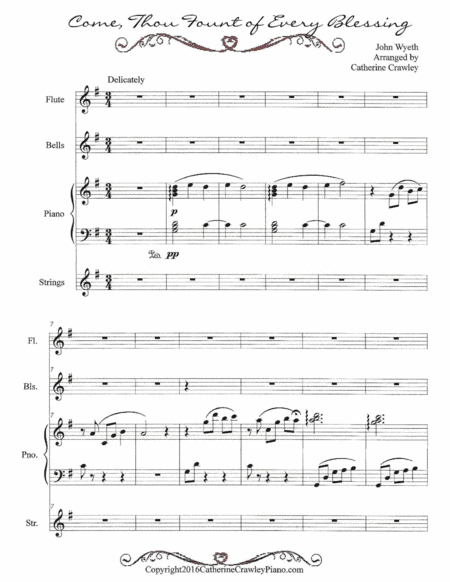Come, Thou Fount of Every Blessing (arr. Catherine Crawley)