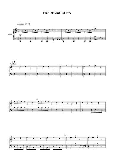 FRERE JACQUES (arr. Maestro Serafim)