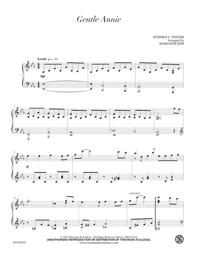 Gentle Annie (arr. Marianne Kim)