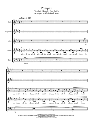 Pompeii (arr. Christian James Jesse)